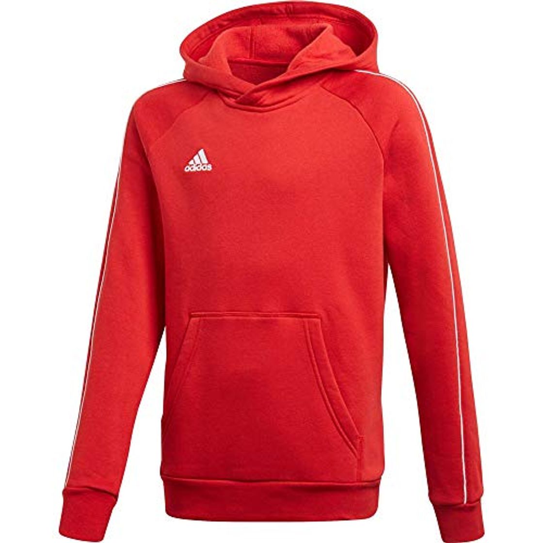 Moda Adidas Core18 Hoody Sudadera con Capucha, Unisex Niños, Rojo