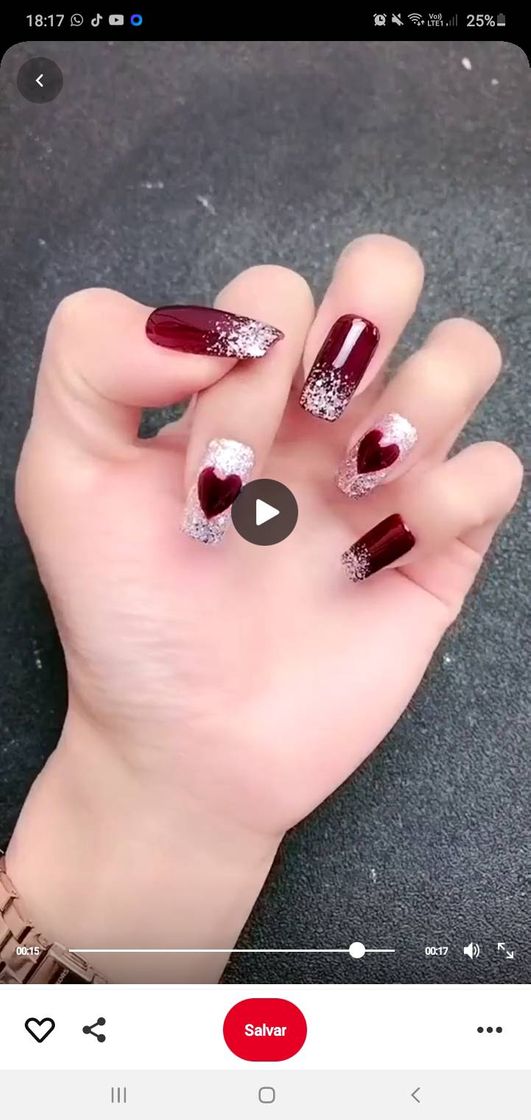 Vídeo de decoração de unha