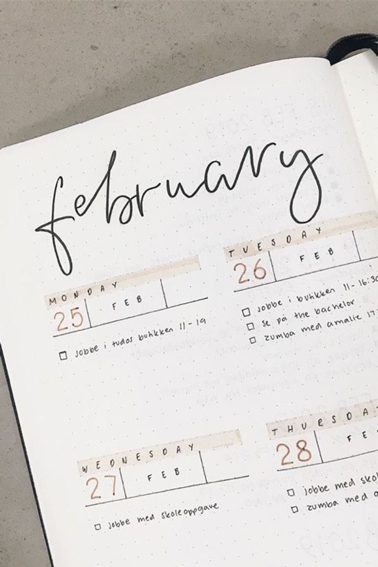 Social ideias de bullet journal 2021