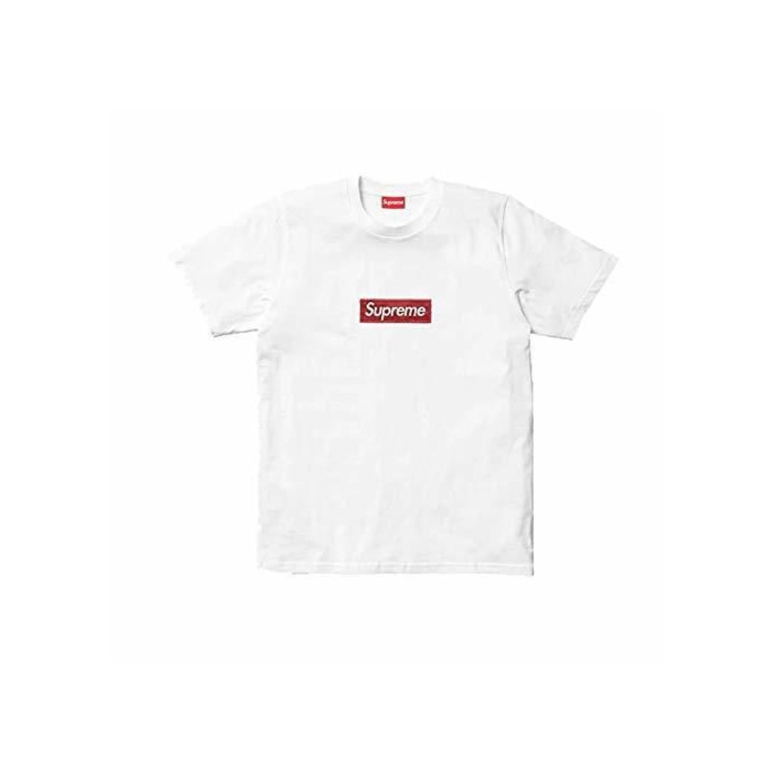 Supreme Camiseta Black Boxlogo Rojo Bordado S