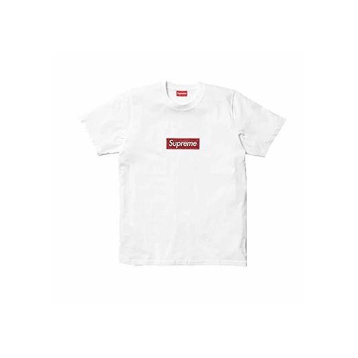 Supreme Camiseta Black Boxlogo Rojo Bordado S