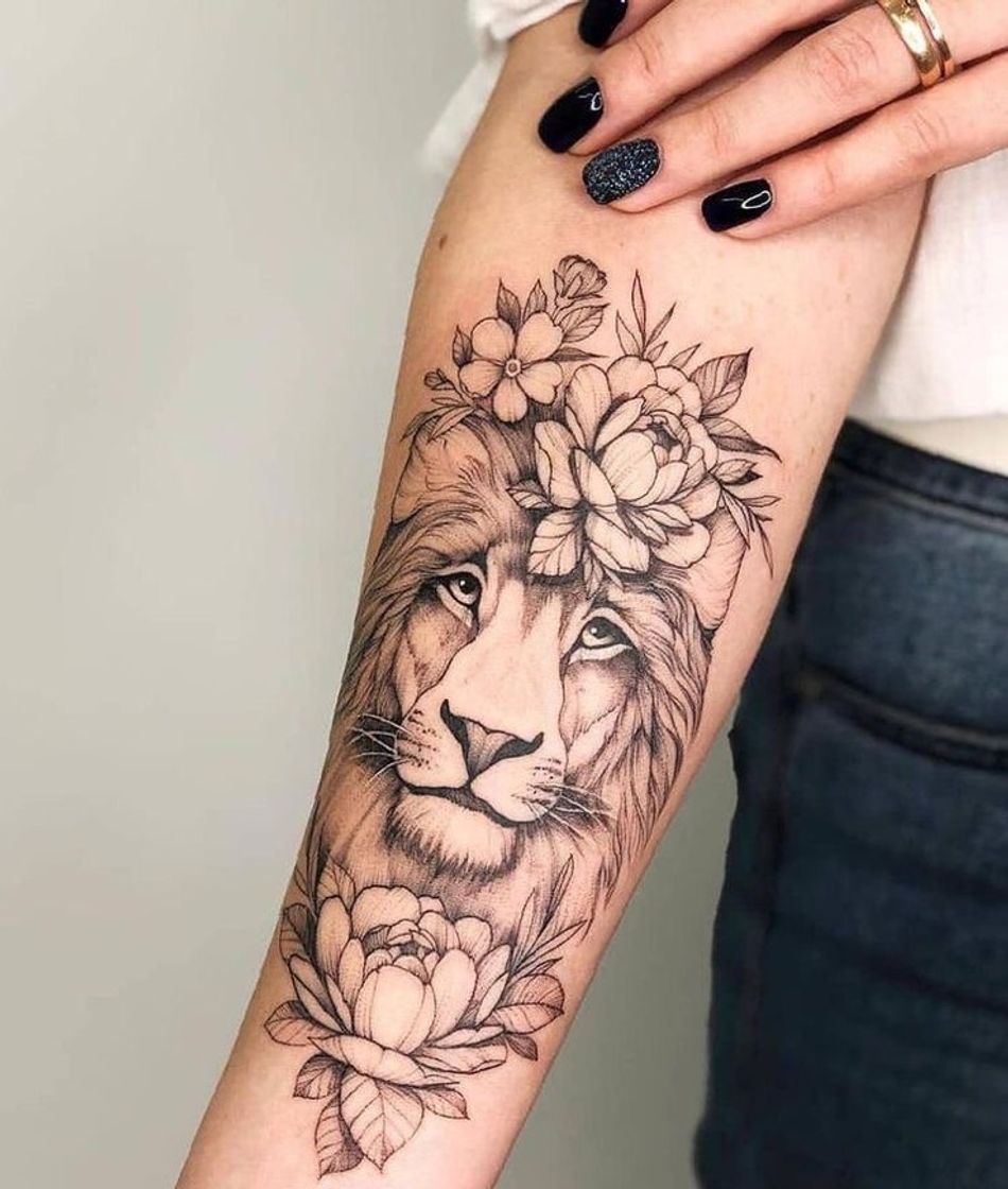 Fashion Tattoo Leão 🦁 