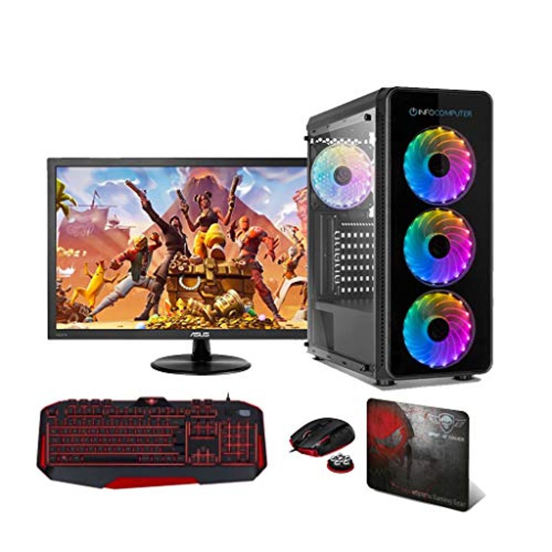 Product Pc Gaming INFOCOMPUTER - (AMD Ryzen 3 3000G Ordenador Gaming 16GB de