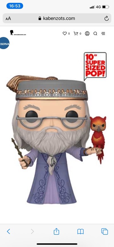 Producto Funko de Dumbledore con Fénix Harry potter