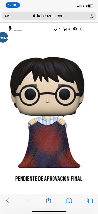 Producto Funko de Harry potter con capa de invisibilidad 