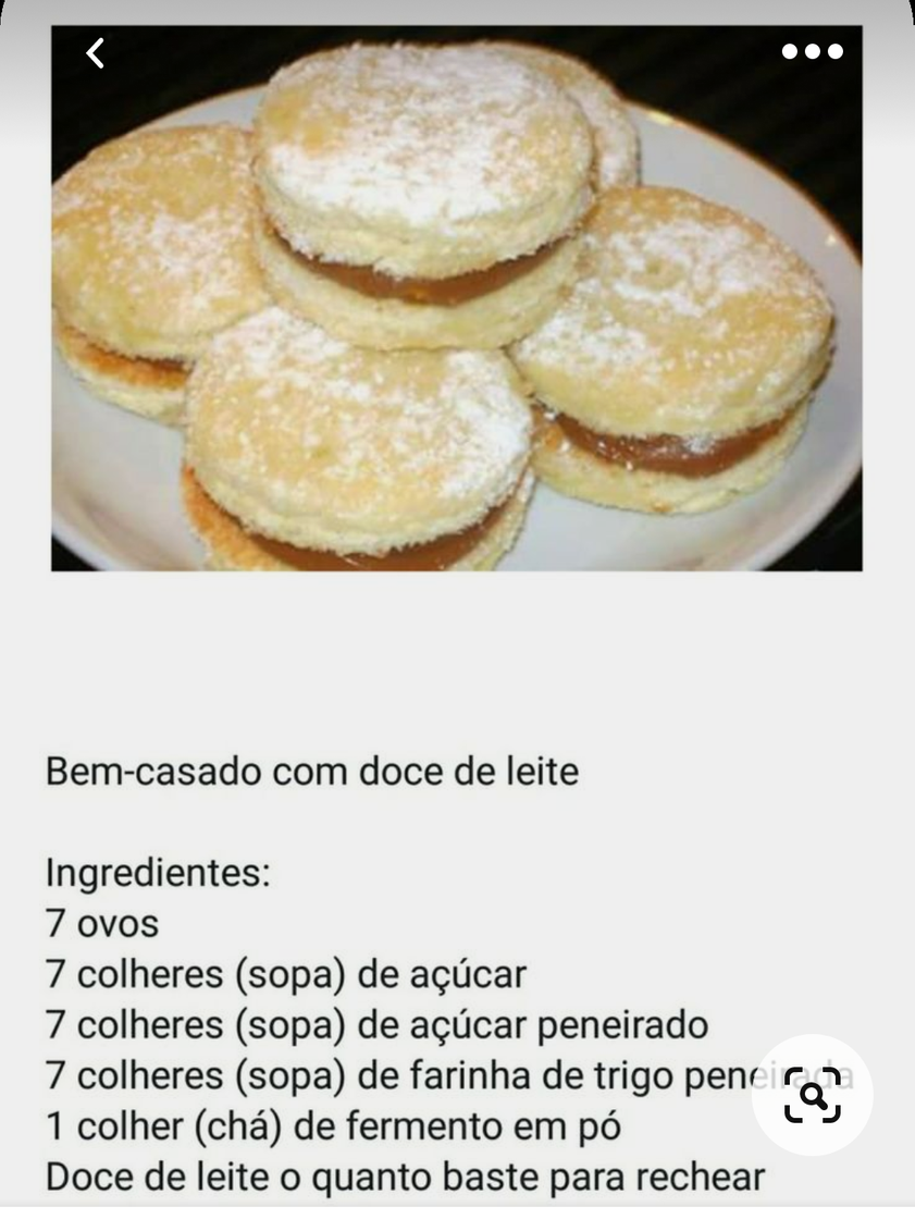 Fashion Bem-casado com doce de leite