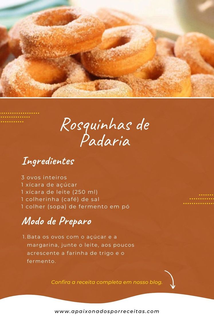 Fashion Rosquinha de padaria 🍩