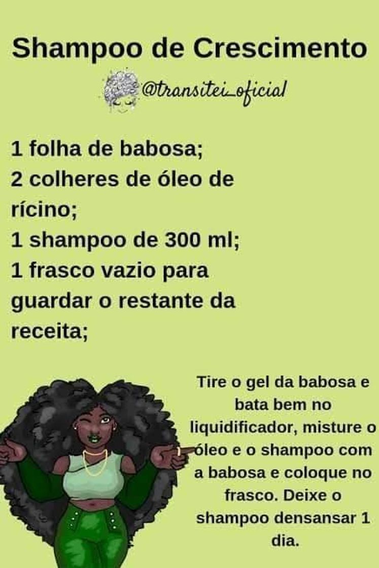 Moda Receita caseira para o cabelo