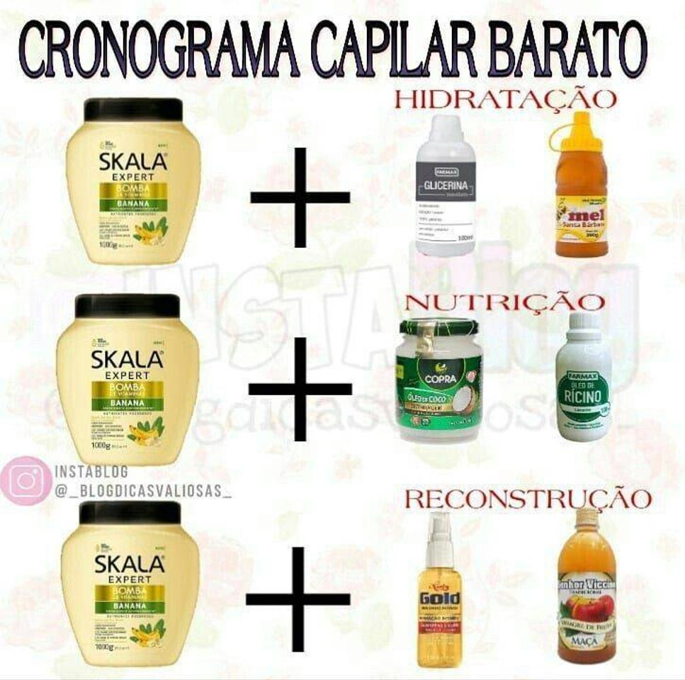 Moda Cronograma capilar barato