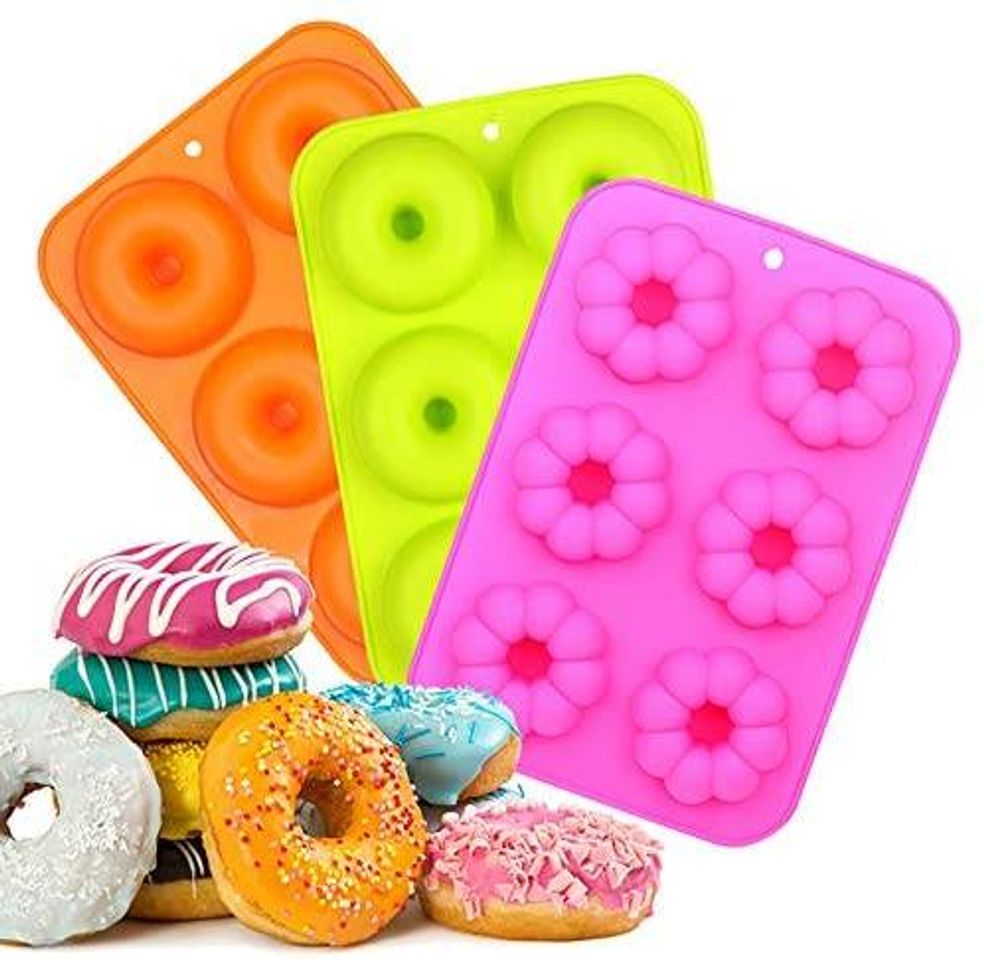 Fashion EKKONG Silicone Donut Moldes, Resistente ao Calor a 260 ° C,