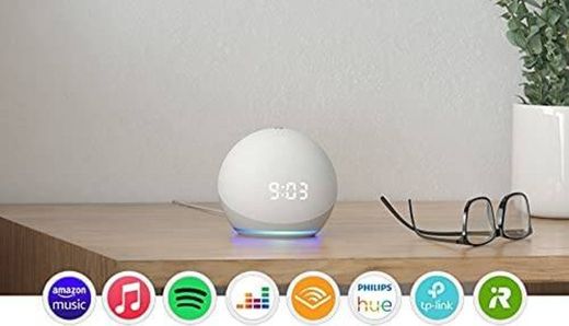 
Echo Dot (4ª geração) | Alto-falante inteligente com relógi