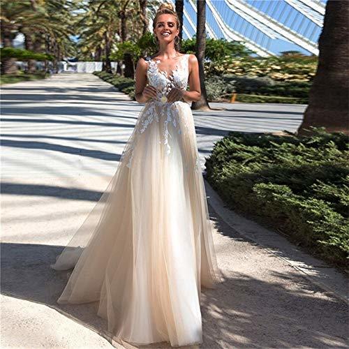 Social Vestido de novia con encaje Vestido De Novia, Apliques Y Tul Vestido
