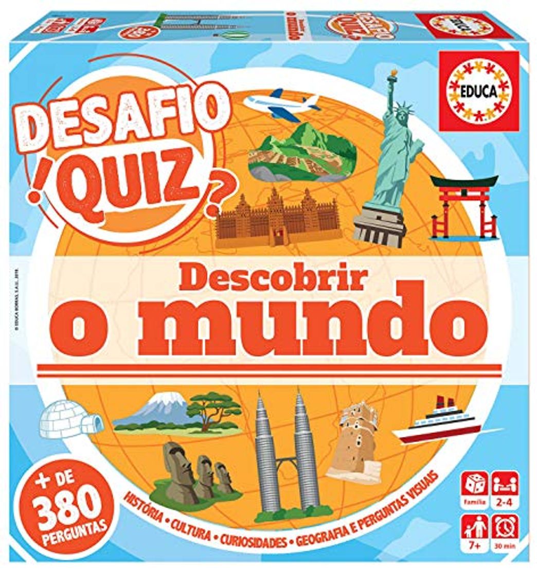 Productos Educa 18221 Desafio Quiz-Descobrir O Mundo. Jogo de perguntas e respostas.