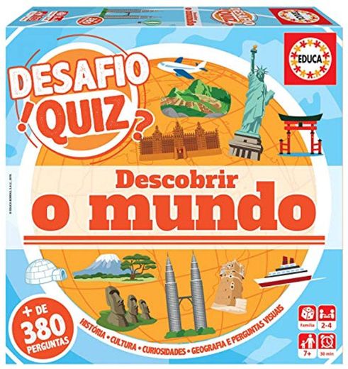 Educa 18221 Desafio Quiz-Descobrir O Mundo. Jogo de perguntas e respostas.