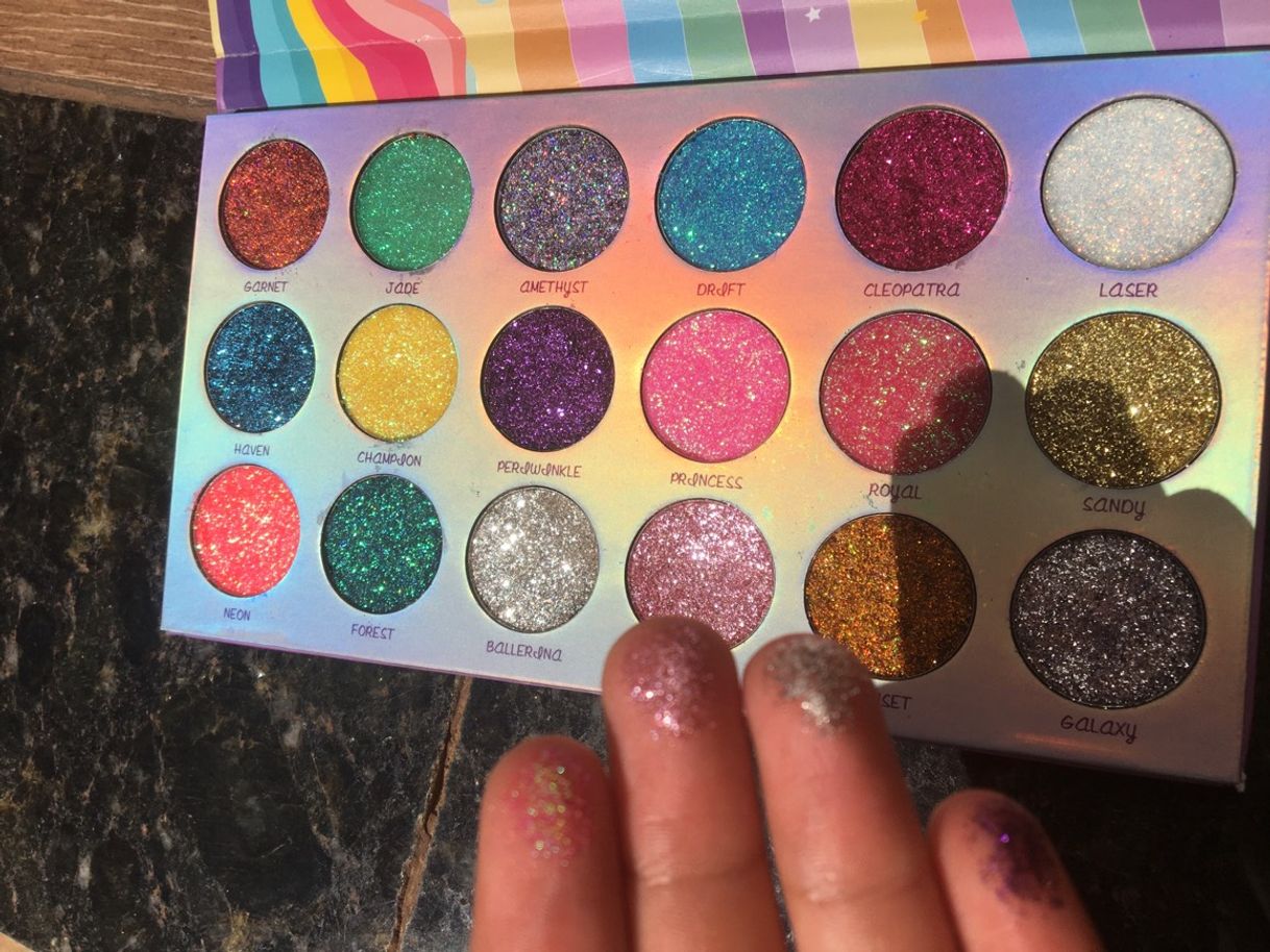 Moda Paleta de glitter 