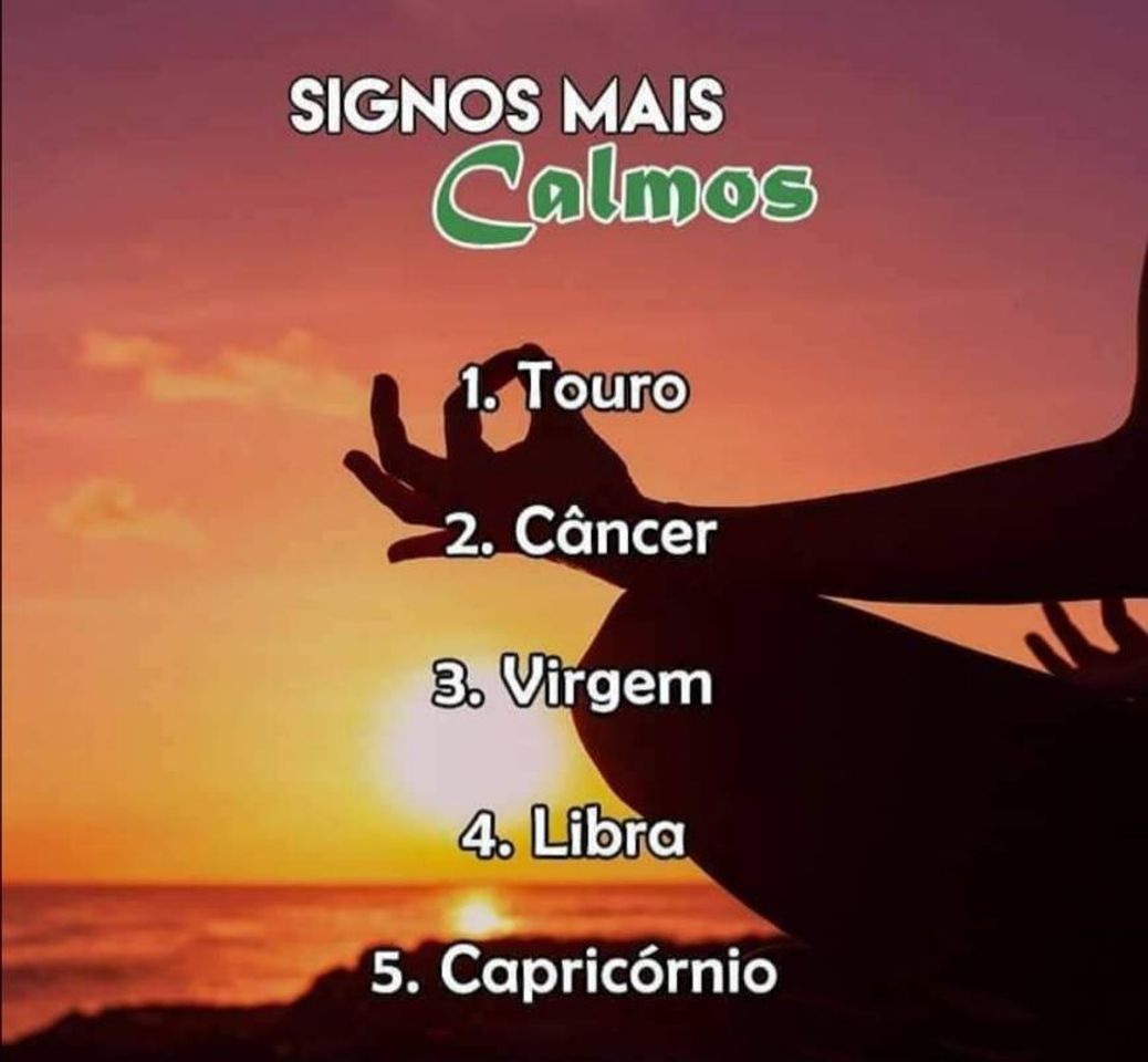 Moda Os signos mais calmos