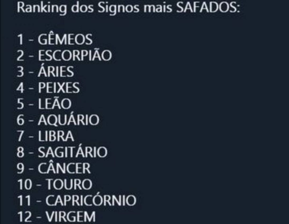 Fashion Signos mais safados