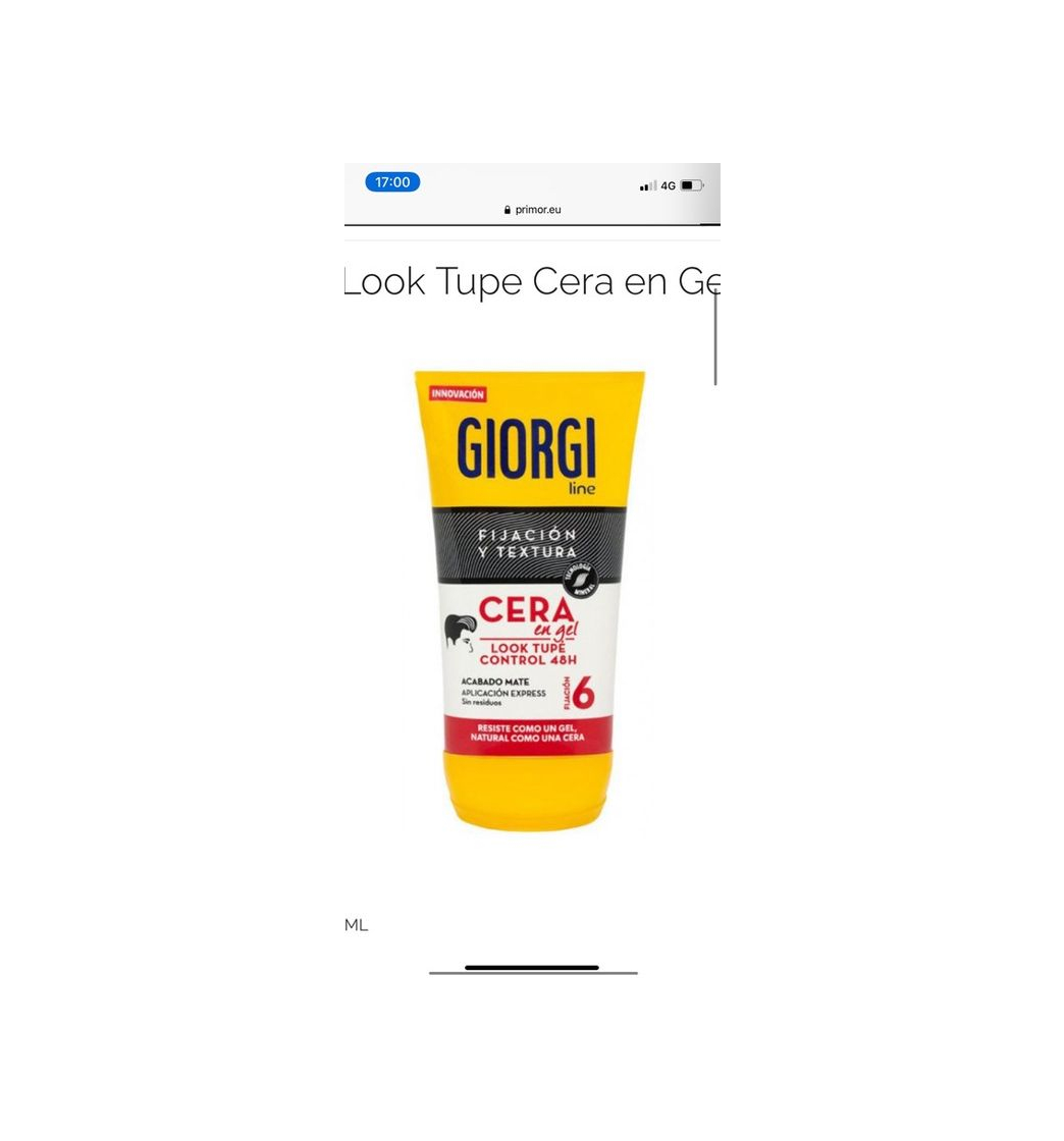 Products CERA EN GEL