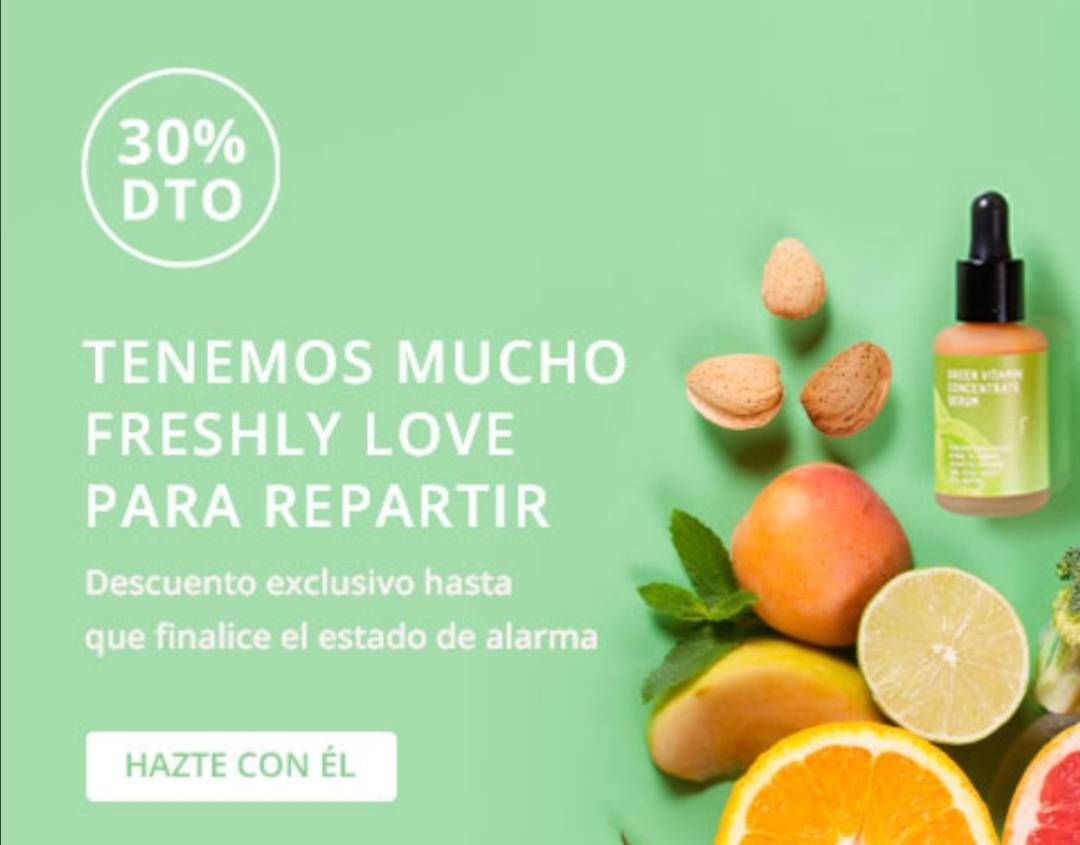 Fashion 30% descuento en toda la web de Freshly