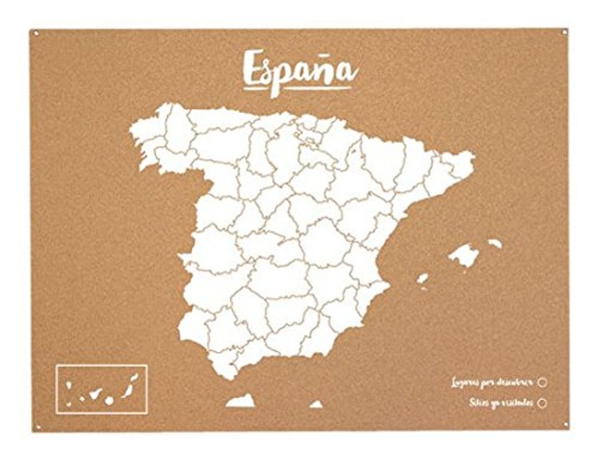 Producto Miss Wood Mapa de España de Corcho