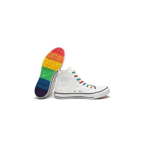 Converse Chuck Taylor All Star Hi, Zapatillas Altas Unisex adulto, Blanco