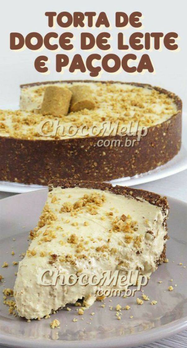 Fashion Torta de doce de leite com paçoca