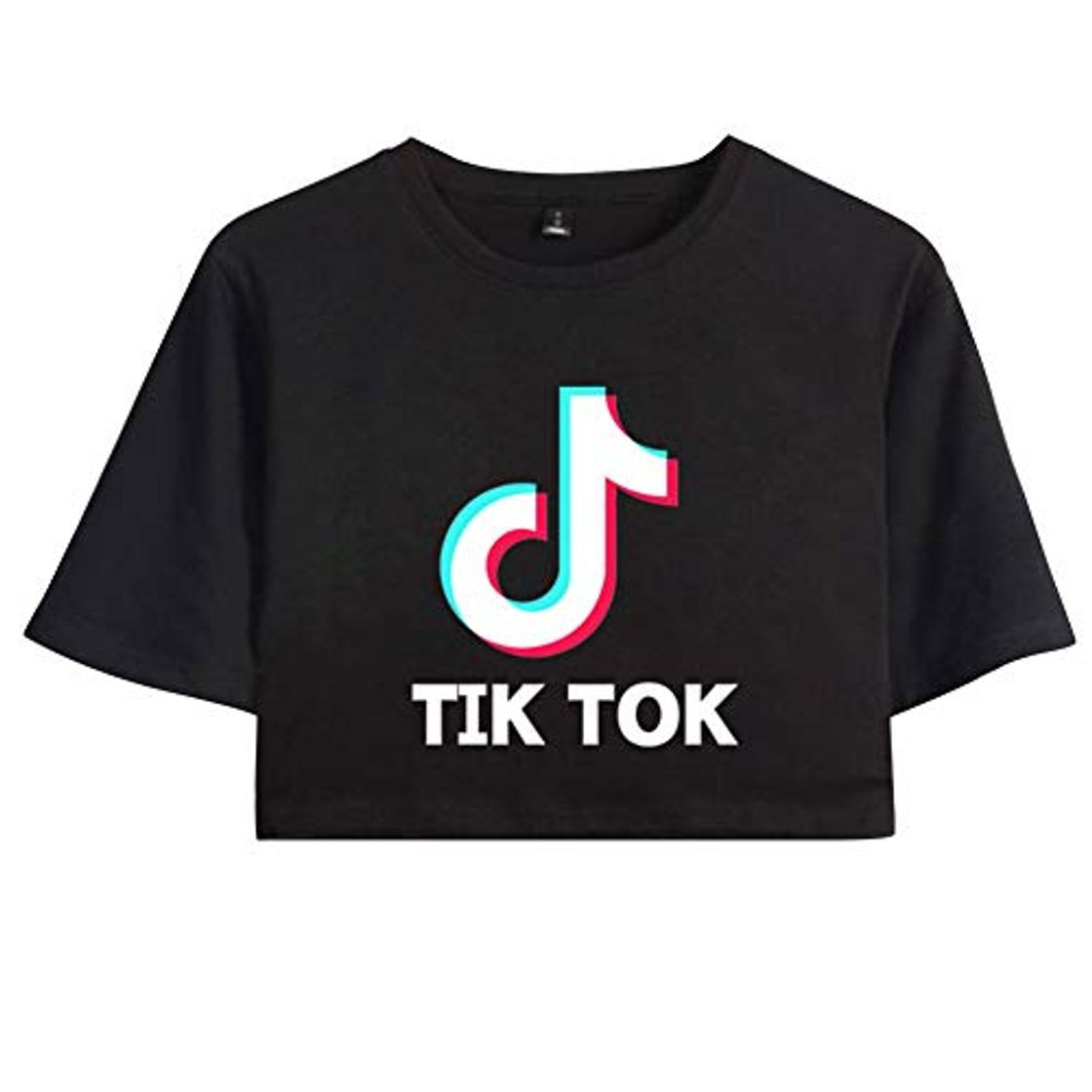 Producto TIK TOK Camiseta Corta para Niñas Adolescentes Moda Verano Sexy Tops de