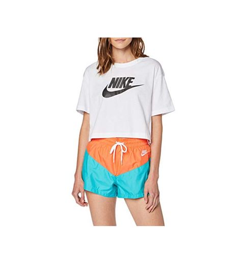 Nike W NSW tee Essntl CRP ICN Ftra Camiseta, Mujer, Blanco