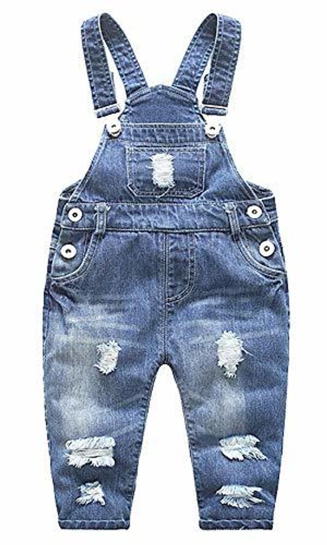 Productos FEOYA Niños Bebé Petos Vaqueros Overalls Denim Pantalones Tirantes Largos Jeans Strench