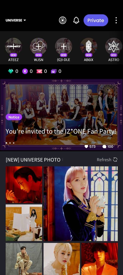 App UNIVERSE : Global Fandom App