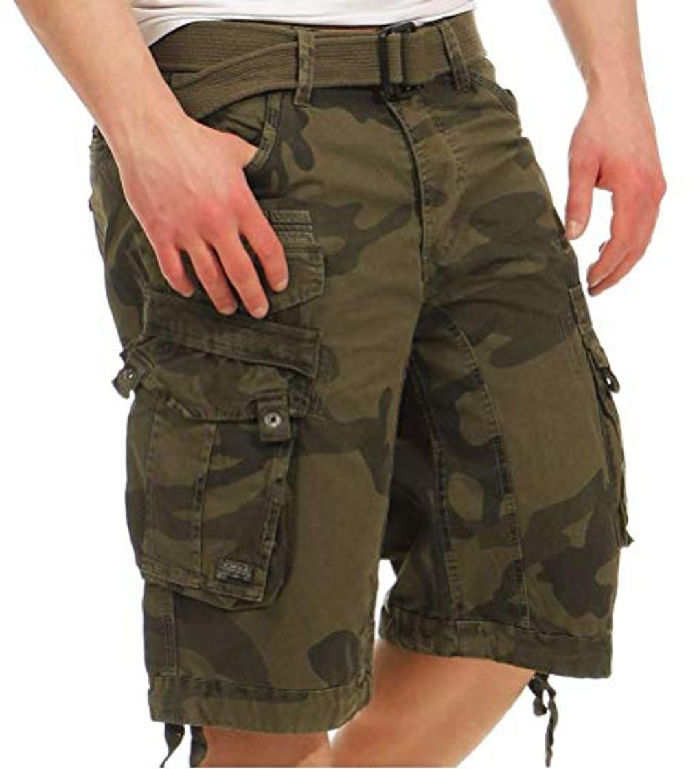 Social Geographical Norway PANORAMIC MEN - Bermudas Short Algodón Fit - Pantalones Cortos