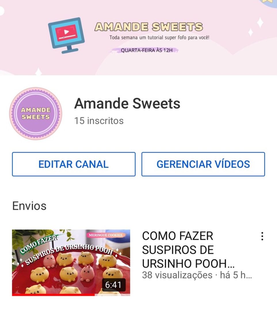 Fashion MEU CANAL NO YOUTUBE 🎥 Amande Sweets 