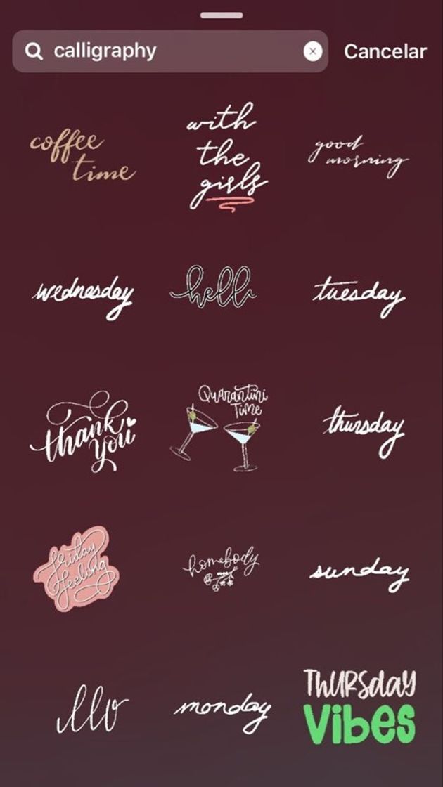 Fashion calligraphy