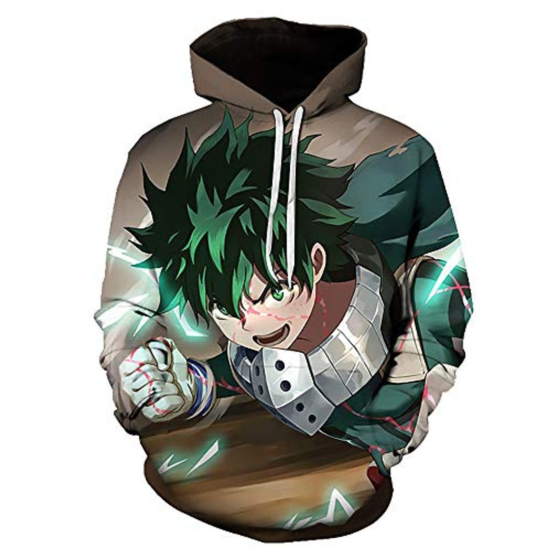 Moda Damofy My Hero Academia Sudadera con Capucha 3D Impreso de Dibujos Animados Izuku Midoriya Pullover Katsuki Bakugō Sudaderas Shōto Todoroki Streetwear Tops Ropa Deportiva para niños Adultos