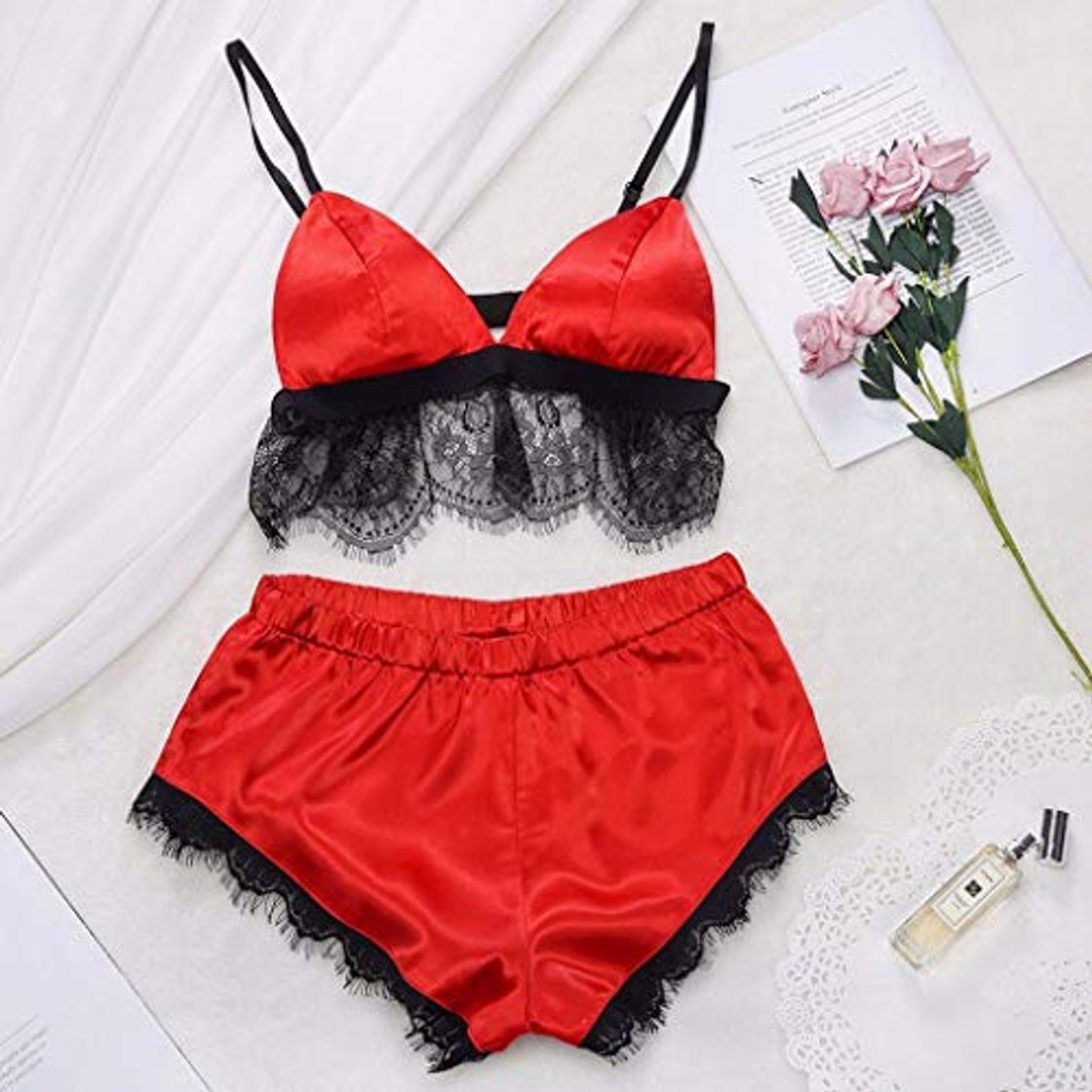 Social ISKER Ladies' Pajamas 2019 Mulheres Mangas Pijamas Intima Senhoras Correia Roupa Guarnicao Do Laco de Cetim Top Conjuntos de Pijama Lingerie