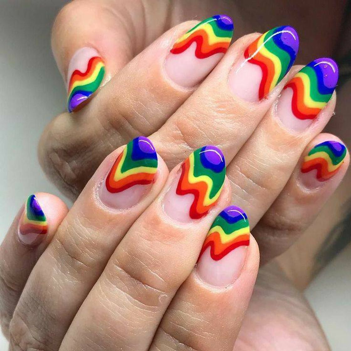 Moda Design de unha colorido ❤🧡💛💚💙💜💅💕