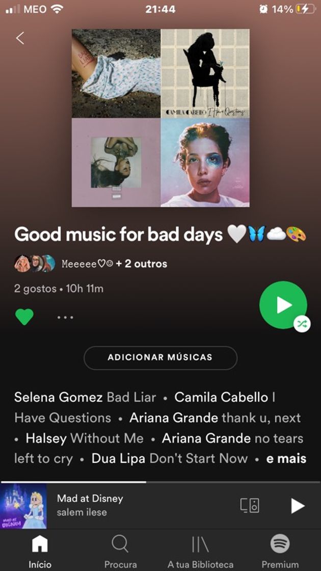 Social Minha playlist no Spotify 