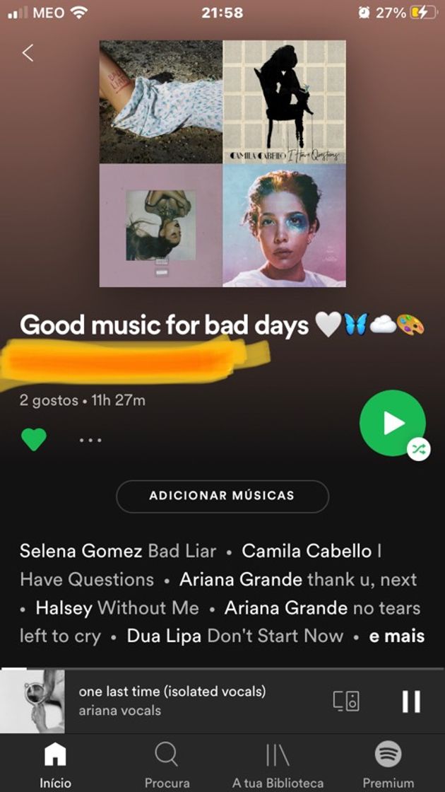 Social My playlist 🎶💖