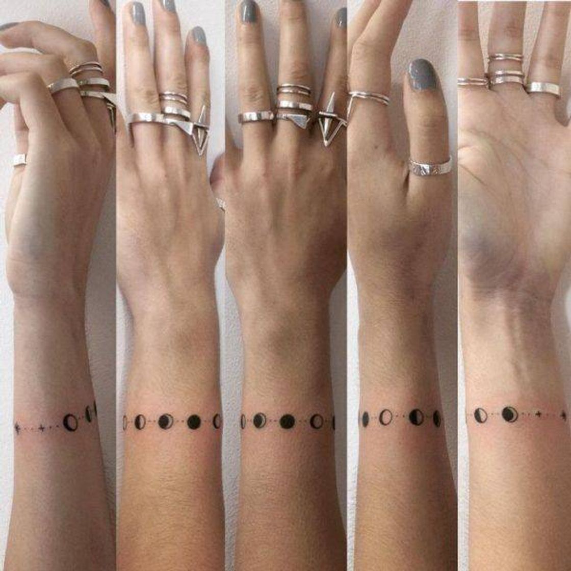 Fashion Tatuagem de Lua