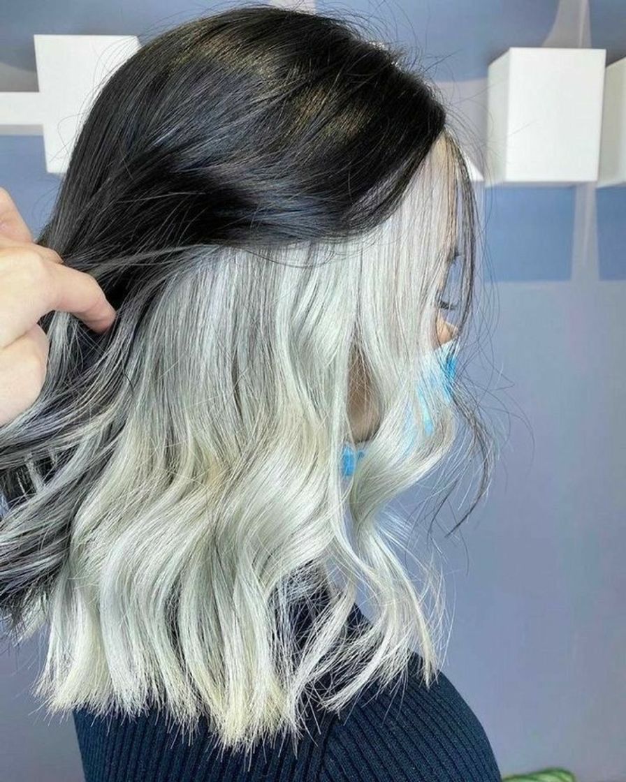 ideia de mecha de cabelo
