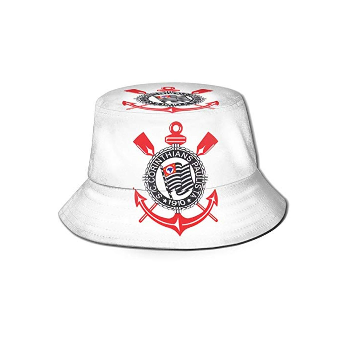 Fashion LianLiYa Corinthians Paulista Sombrero de Pescador Unisex Impreso Casual al Aire Libre Sombrero de Pescador Travel Bucket Hat