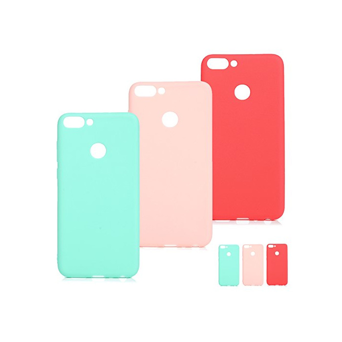 Social SUPWALL 3 Unidades Funda Silicona para Huawei P Smart, Flexible Cascara Ultrafina