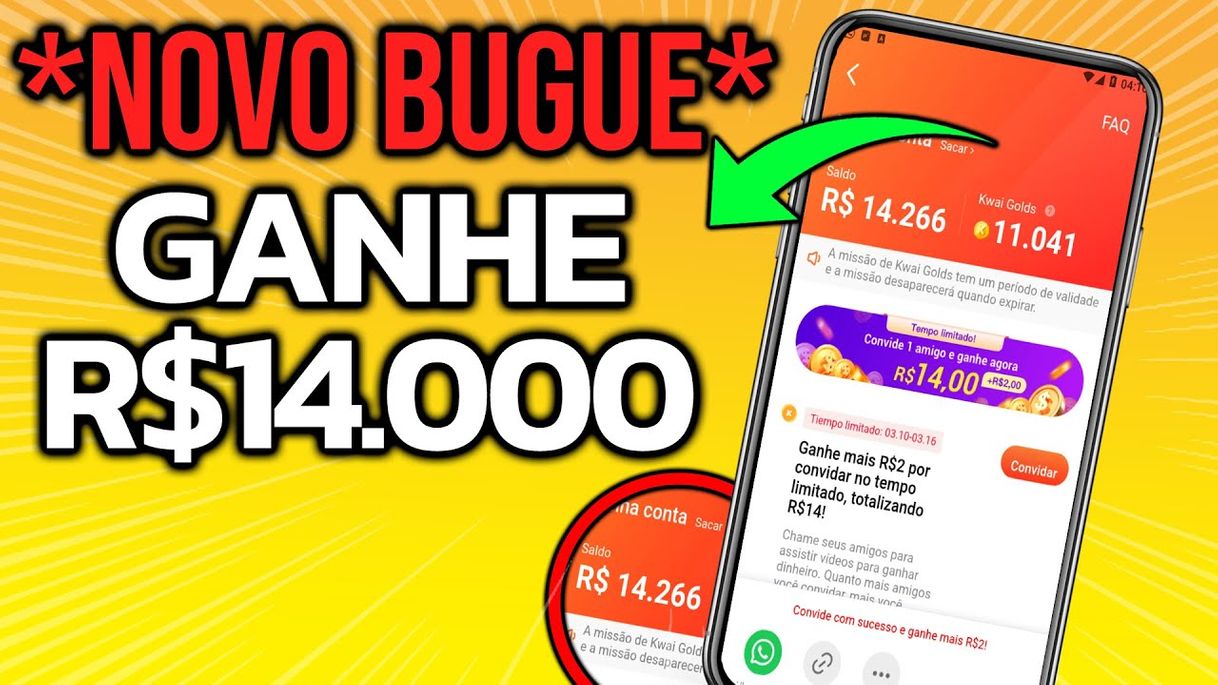 Social Entre no Kwai para vc ganhar dinheiro de graça