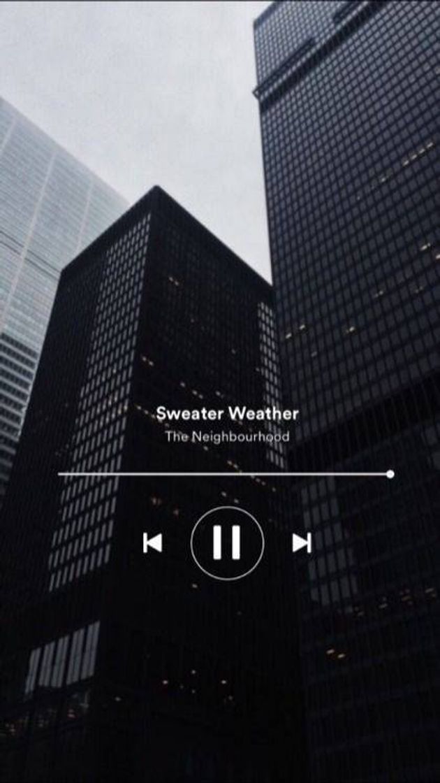 Canción Sweater Weather