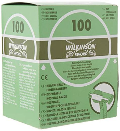 Wilkinson Sword Hospital - Caja Dispensadora de 100 Cuchillas de Afeitar Desechables