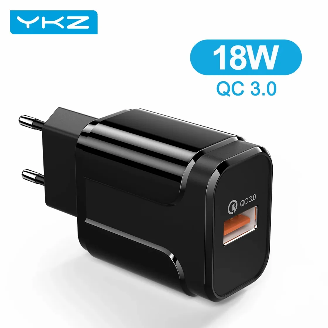 Restaurants  YKZ Quick Charge 3.0 18W QC 3.0 4.0 Fast charger USB portab