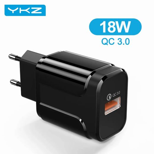  YKZ Quick Charge 3.0 18W QC 3.0 4.0 Fast charger USB portab