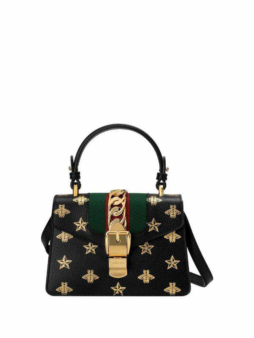 Moda Sylvie Bee Star mini leather bag