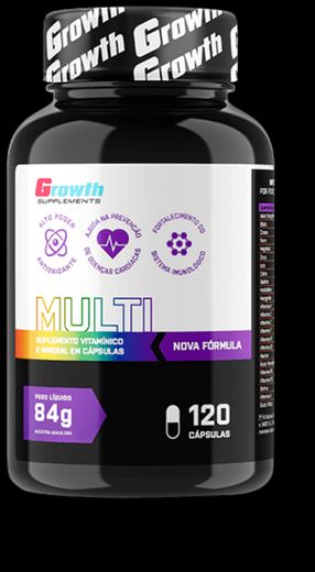 Multivitamínico (120 caps) (nova fórmula) - Growth Supplements