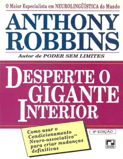 Livro - Desperte Seu Gigante Interior de Tony Robbins